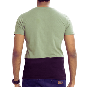 Camiseta de manga corta de algodón verde oliva: cómoda y elegante para el uso diario - Product Image 2