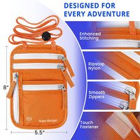 Portefeuille de voyage pour passeport avec blocage RFID, organiseur de documents résistant à l'eau avec sangle amovible pour un voyage sécurisé