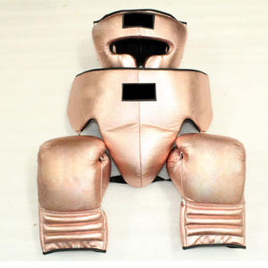 Ensemble de combat de boxe gagnant en cuir blanc original - Product Image 5