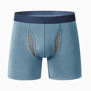 กางเกงบ็อกเซอร์ของผู้ชายผ้าขนสัตว์ขนแกะเมอริโนระบายอากาศได้ดีใส่สบาย100% - Product Image 1
