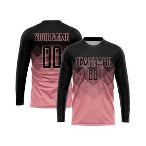 Camiseta de Fútbol de Manga Larga Premium, Camiseta Deportiva Transpirable de Secado Rápido, Uniforme de Entrenamiento Deportivo para Equipos Masculinos - Product Image 1