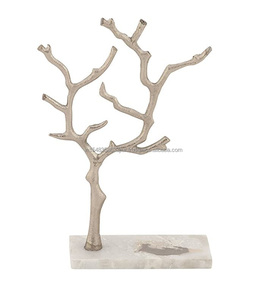 Nouveau best-seller porte-bijoux en aluminium moulé plaqué or rose porte-bijoux en formes d'arbre porte-bijoux prix de gros dernier - Product Image 4