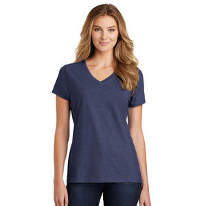 Verano mujer cuello en V Casual moda verano personalizado camiseta transpirable - Product Image 1