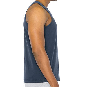 Camiseta sin mangas ajustada para hombre, Top de entrenamiento de gimnasio transpirable, corte y costura de la mejor calidad - Product Image 3