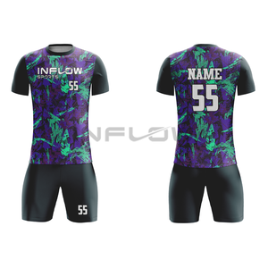 Ensemble de maillot de football d'hiver pour hommes avec coupe automatisée, uniforme de football comprenant maillot et chaussettes, service OEM pour vêtements de sport - Product Image 5