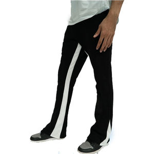 Pantalones de chándal acampanados personalizados con estampado 3D de pierna recta ancha para hombre, pantalones de chándal gruesos de peso pesado vintage al por mayor - Product Image 3