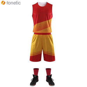 2022 Unisex de talla grande, ropa de baloncesto personalizada, camisetas de poliéster transpirables reversibles, los últimos conjuntos para adultos, sublimados personalizados - Product Image 4