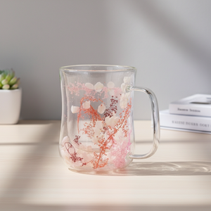 Vaso de Vidrio de Borosilicato de Doble Pared 340 ml para Bebidas Matutinas, Modelo 3306342-0.34 - Product Image 1