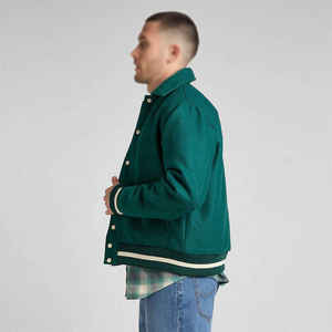 Veste polaire unie respirante fabriquée au Pakistan, haute qualité, pour homme, hiver, vintage, denim, imperméable, extérieur - Product Image 6