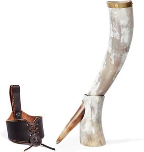 Cuerno de búfalo y buey de alta calidad, artesanía Natural, estilo Animal pulido, whisky, cerveza y vino, cóctel, cuerno para beber - Product Image 4