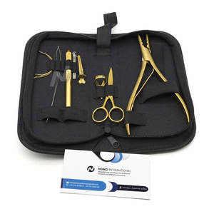 Juego de herramientas de color personalizado de acero inoxidable para extensiones de pelo Nomzi International al por mayor, juego de alicates y ganchos de tracción para uso comercial - Product Image 5