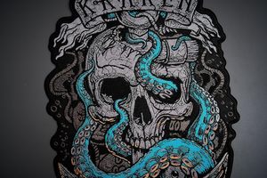 Grands patchs appliques brodés pour DIE Iron Sew pour vestes de moto vêtements et sacs gilet patchs - Product Image 4