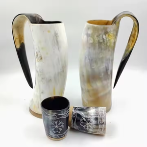 Taza de cuerno, fabricante indio, tazas para beber baratas nórdicas Vintage de Crescent Crafts - Product Image 2