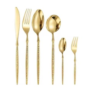 Ensemble de couverts en acier inoxydable de style classique, fourchette, cuillère, couteau, couverts de table - Product Image 1