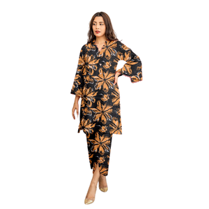 Latest Hot Sale Eid Collection Pakistani Designer Casual Festive Wear Women Best Selling Printed 2 Piece Cotton Dress for Girls - Product Image 3
