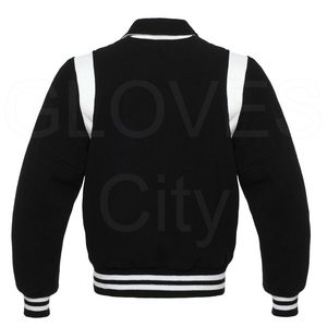 Chaqueta Varsity de Lana para Hombre, Diseño Personalizado 2025, Venta al Por Mayor, Mangas de Lana, Estilo Letterman, Colores Personalizados en la Parte Delantera, Secado Rápido - Product Image 3