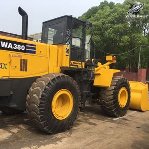 Chargeuse sur pneus Komatsu380 d'occasion 17 tonnes 3,3 m³ de godet d'origine Japon 95% neuve Construction Faible nombre d'heures Certifiée CE Chargeuse frontale d'occasion - Product Image 5