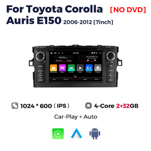 Système de navigation GPS portable avec écran tactile RGB pour autoradio CarPlay pour Corolla <span class=keywords><strong>Auris</strong></span> <span class=keywords><strong>E150</strong></span> 2007-2011 - Product Image 4