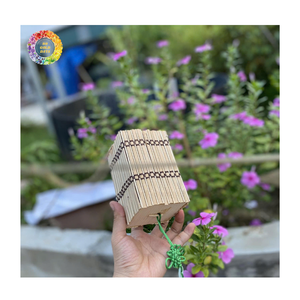 Caja decorativa de bambú hecha a mano, cesta de regalo enrollable de bambú natural, mini caja de bambú tejida a mano con tapa caja de regalo de material natural - Product Image 1