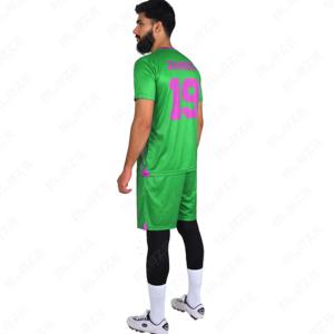 Maillots de costume de football haute performance couleur dégradée 100% ensembles de polyester logo personnalisé uniforme de football avec maillot de football - Product Image 2