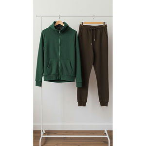 Costume de sport d'été pour homme sur mesure, à séchage rapide, antibactérien, manches courtes, léger, en élasthanne/coton, tendance, décontracté, deux pièces - Product Image 4