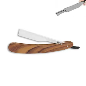 Bord droit rasage rasoir barbier rasage rasoirs pour hommes pliant barbier rasoir couteau outil professionnel barbier - Product Image 2