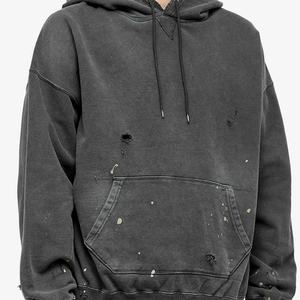 MOVATEXTILE Vente en gros de sweats à capuche de qualité supérieure en coton lourd pour hommes, broderie usée, luxe, sur mesure, grande taille - Product Image 3
