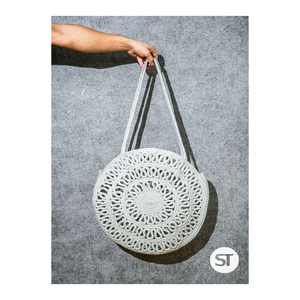 Sac en coton tressé, sac fourre-tout à bandoulière tissé à la main, écologique, réutilisable, sac de shopping durable, élégant et décontracté pour tous les jours - Product Image 6