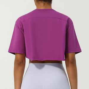 เสื้อครอปท็อปผู้หญิงแบบใหม่สำหรับฤดูร้อน เป็นมิตรกับสิ่งแวดล้อม ผลิตจากผ้าฝ้าย 100% รับสกรีนโลโก้ ระบายอากาศได้ดี สวมใส่สบาย มีลายพิมพ์ให้เลือก เสื้อผู้หญิง - Product Image 2