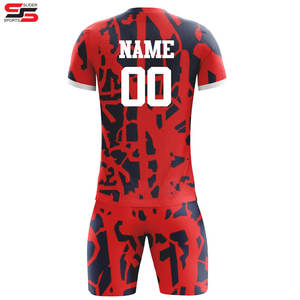 Custom Soccer Jersey Suppliers Football <b>Kits</b> Sublimation 100% Polyester Soccer Jersey Tryning Soccer <b>Kit</b> Football Uniform - Product Image 2
