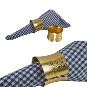 Anneaux de serviette en métal solide d'alliage de couleur multiple de décoration de mariage de vente directe d'usine de qualité standard pour la décoration de restaurant d'hôtel - Product Image 2