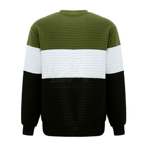 สเวตเชิ้ตสำหรับผู้ชายเสื้อสเวตเชิ้ตแบบบล็อกสีขนาดใหญ่ดีไซน์ไม่ซ้ำใคร - Product Image 5