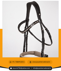 Bride en cuir de cheval de fabricant indien de haute qualité à vendre Bride à mordiller Tokyo personnalisée pliée - Product Image 6