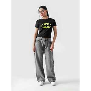 Camiseta Casual para Mujer Batwoman, Cuello Redondo, Manga Corta, Estampado Frontal Detallado, Tela Jersey Transpirable, Cómoda y Elegante - Product Image 2