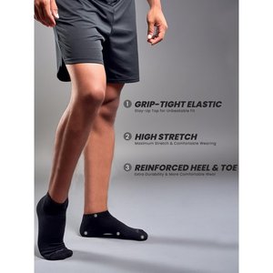 Chaussettes de sport paires neutres couleur unie col rond chaussettes printemps été sueur respirant doux confortable Couple chaussettes de sport - Product Image 5