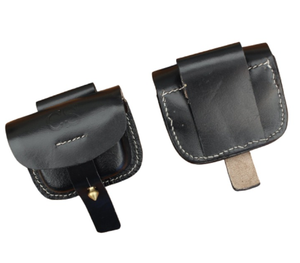 หมวกหนังฝาพับครึ่งสีดำทำจากหนังแท้ของอเมริกา - Product Image 3