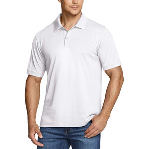 Nouveau à manches courtes pour polo Anti-rides respirant 'Ice Silk' solide en gros hommes affaires mode T-Shirt personnalisé été - Product Image 3