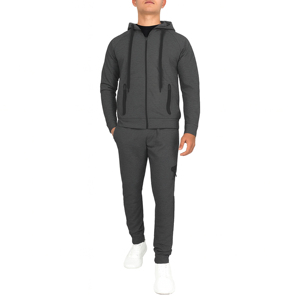 Ensemble sweat à capuche et jogging pour homme, automne, décontracté, respirant, tissé, en molleton technique polyester/coton 500g - Product Image 5