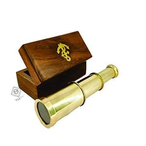 Fournitures en vrac télescope monoculaire en laiton massif métal Vision nocturne Microscope thème ancien cadeaux nautiques et décoration binoculaires - Product Image 3