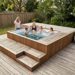 Eco Friendly Durable <b>Material</b> Above Ground Relax <b>Sofa</b> Pool For Holiday Crowd Resort Hotel Outdoor Leisure Area With Full Set - Product Image 3