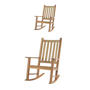 Silla mecedora de madera de teca hecha en Indonesia - Product Image 3