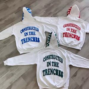 Sudadera con capucha con cordón de diseño de soplo impreso en 3D personalizado de alta calidad Sudadera con capucha OEM de tela de lana de punto nueva y de gran tamaño - Product Image 4