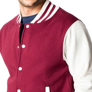Veste universitaire en polaire pour homme sur mesure, service OEM d'usine, broderie réversible, impression satinée longue, veste d'hiver - Product Image 2