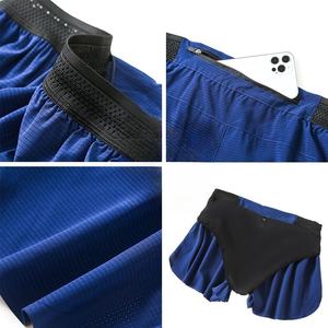 Shorts de course pour hommes avec sous-vêtements pour hommes Léger Haute qualité Séchage rapide Polyester Sports Actif Respirant - Product Image 4