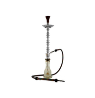 Chicha FALAH HH 147 Moderne et Durable, Finition Aluminium, Double Tuyau, Options Personnalisées Élégantes, Effet Miroir - Meilleures Ventes