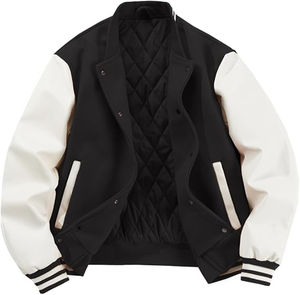 Chaqueta universitaria de alta calidad personalizada chaqueta de béisbol para mujer chaqueta de bombardero de Letterman para hombre - Product Image 1