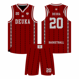 Uniforme de baloncesto de verano transpirable con estampado sublimado de diseño personalizado OEM hecho con tela de malla de secado rápido nombre y número personalizados - Product Image 1