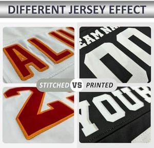 Conjunto de camisetas de fútbol americano con sublimación completa, con nombres personalizados opciones personalizadas, números y logotipo de equipo para jugadores - Product Image 4