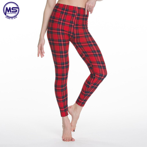 Push Up Leggings femme Fitness Leggings femmes imprimer rayé Plaid Leggings dame personnalisé vêtements de sport - Product Image 2