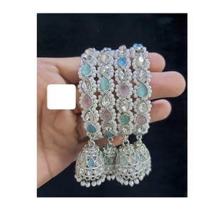 ชุดกำไลปักแบบมีศิลปะเพื่อเสริมสร้างชุดเดรสปาร์ตี้แบบดั้งเดิมและลุคลำลองสไตล์ชนเผ่าจากอินเดีย - Product Image 1